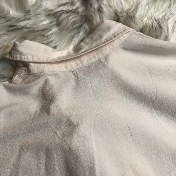 Vintage Mens Garris Clothing Beach White Tone Short Sleeve Button Down Shirt - Picture 16 of 16